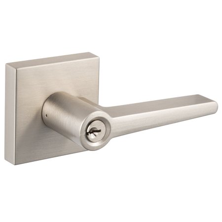 SURE-LOC HARDWARE Sure-Loc Hardware Basel Square Entry Lever, Satin Nickel BS107-SQ 15